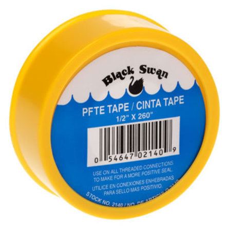 BLACK SWAN PTFE Tape - Yellow - Gas Line 1/2" x 260" 2140